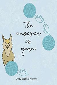The answer is yarn 2020 weekly planner
