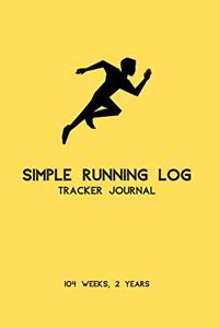Simple Running Log Tracker Journal