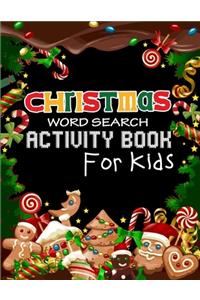 Christmas Word Search Activity Book for Kids