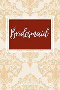 Bridesmaid Small Size Blank Journal-Wedding Planner&To-Do List-5.5