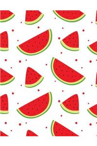 Watermelon Notebook Dot Grid: Red Cute Fruit Bullets Notebook Dot Grid Sheet Dotted Paper Journal Book Doodling Drawing Sketching Journaling For Kids Teen Girl Artist Women Lady 