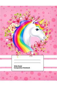 Wide Ruled Composition Notebook
