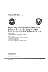 Exploratory Investigation of Aerodynamic Characteristics of Helicopter Tail Boom Cross-Section Models with Passive Venting