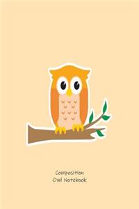 Composition Owl Notebook