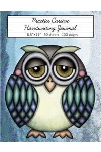Practice Cursive Handwriting Journal