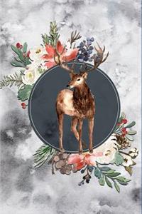Floral Deer Journal