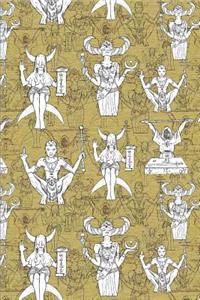 Wizard and Witch Pattern Cute Horror Decoration 08