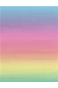 Watercolor Rainbow Notebook