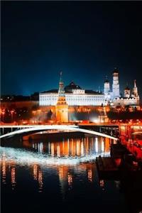 Notebook Moscow Russia Urban Skyline at Night