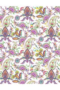 My Big Fat Bullet Journal Paisley Pattern on White