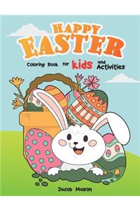 Happy Easter Coloring Book For Kids And Activities
