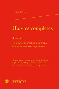 Oeuvres Completes. Tome VII