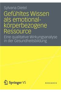 Gefühltes Wissen ALS Emotional-Körperbezogene Ressource