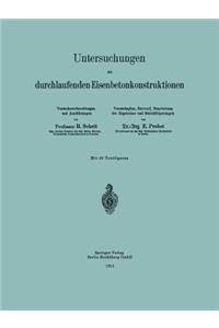 Untersuchungen an Durchlaufenden Eisenbetonkonstruktionen