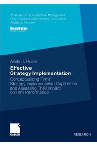 Effective Strategy Implementation