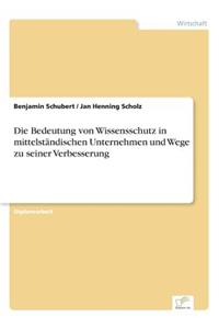 Die Bedeutung von Wissensschutz in mittelständischen Unternehmen und Wege zu seiner Verbesserung