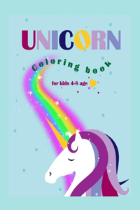 Unicorn coloring book for kids 4-8 ages