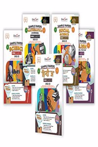 Educart CBSE Class 10 Sample Papers 2022-23 Bundle - SCIENCE, MATH STANDARD, SOCIAL SCIENCE, ENGLISH and HINDI A (5 books ) 2023 Edubook