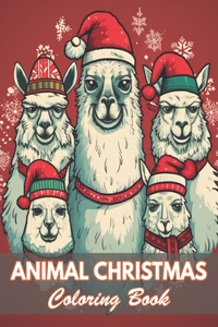 Animal Christmas Coloring Book