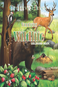 Creative Haven Wondrous Wildlife Coloring Book