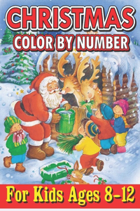 Christmas Color By Number For Kids Ages 8-12
