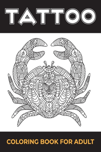 Tattoo coloring book for adult