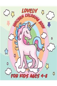 Lovely Unicorn Coloring Book