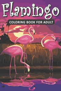 Flamingo Coloring Book For Adults
