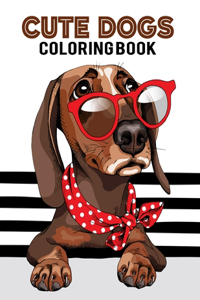 Cute Dog Coloring Book