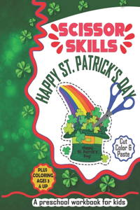 Happy St. Patrick's Day Scissor Skills