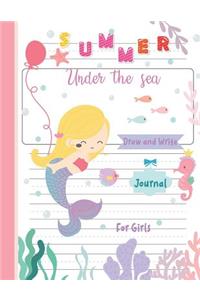 Summer Write and Draw Journal for Girls