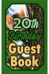 20th Birthday Guest Book