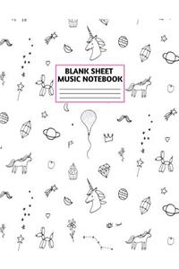 Blank Sheet Music Notebook