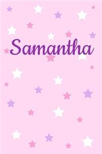 Samantha First Name Personalized Notebook