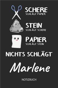 Nichts schlägt - Marlene - Notizbuch