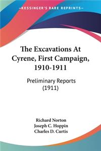 Excavations At Cyrene, First Campaign, 1910-1911