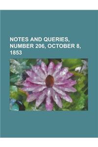 Notes and Queries, Number 206, October 8, 1853