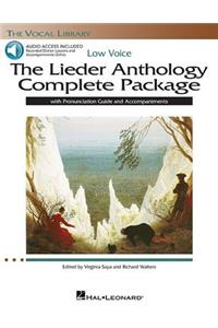 Lieder Anthology Complete Package - Low Voice Book/Online Audio