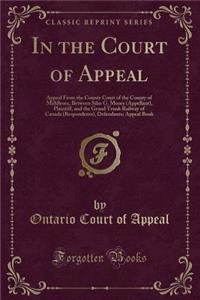 In the Court of Appeal