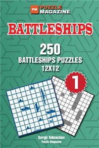 Battleships - 250 Puzzles 12x12 (Volume 1)