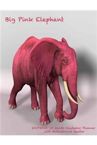 Big Pink Elephant 2017-2018 18 Month Academic Planner