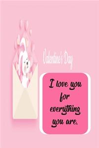I love you for everything you are