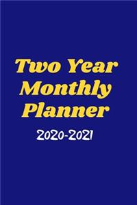 Two Year Monthly Planner 2020-2021