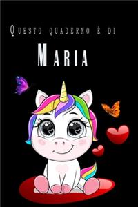 Questo quaderno è di Maria
