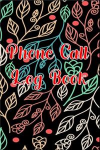 Phone Call Log Book