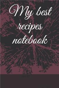 My best recipes notebook