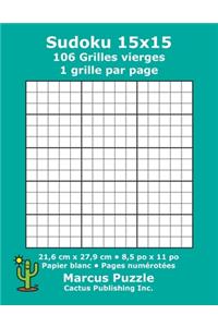Sudoku 15x15 - 106 Grilles vierges