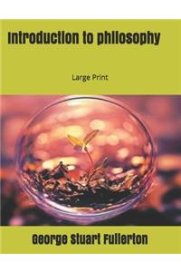 Introduction to philosophy