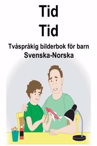 Svenska-Norska Tid/Tid Tvåspråkig bilderbok för barn