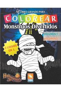 Monstruos Divertidos - 2 libros en 1 - Volumen 1 + Volumen 2